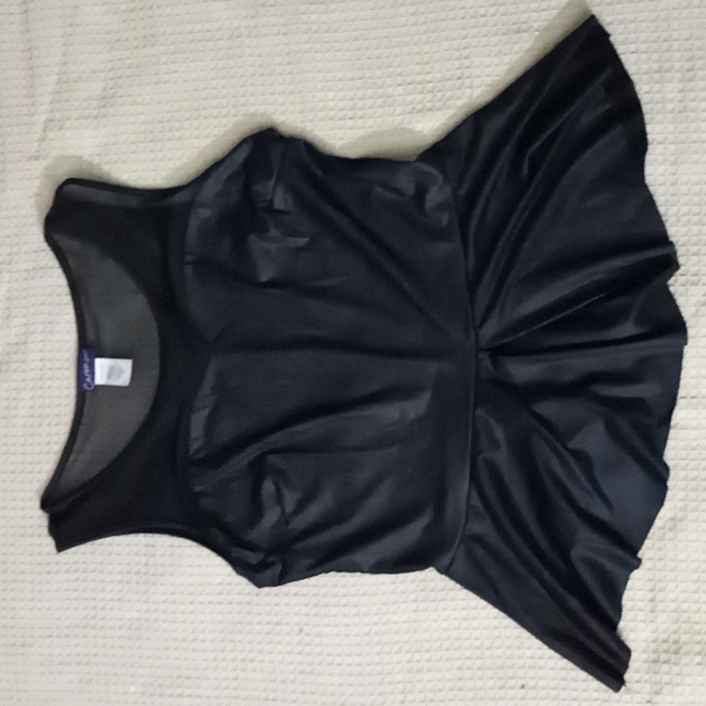Caren sport Black peplum top